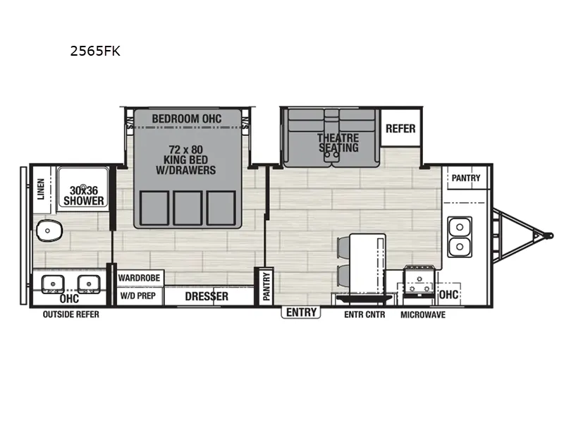 2024 Coachmen Northern Spirit Ultra Lite 2565FK floor plan