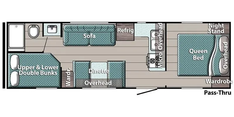 Gulf Stream Kingsport Ultra Lite 275FBG floor plan