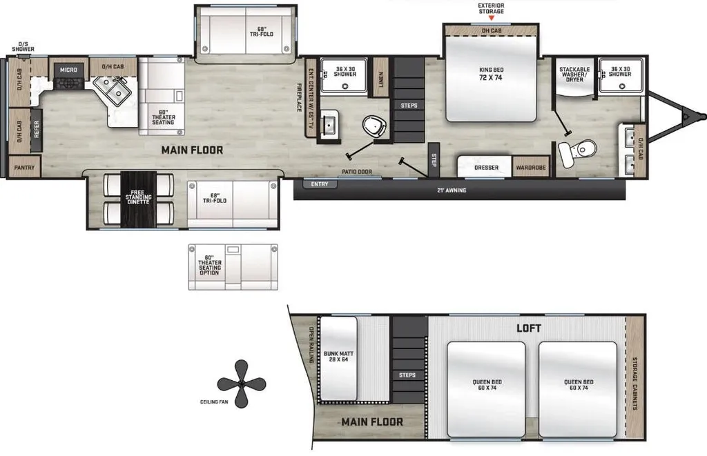 2026 Coachmen Catalina Destination Series 44CONDO floor plan