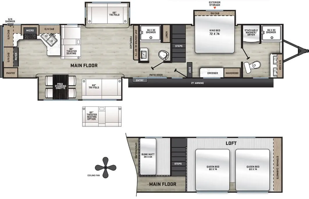 Coachmen Catalina Destination 44CONDO floor plan