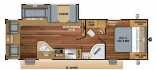 2019 Jayco Jay Feather 27RL — Floor plan