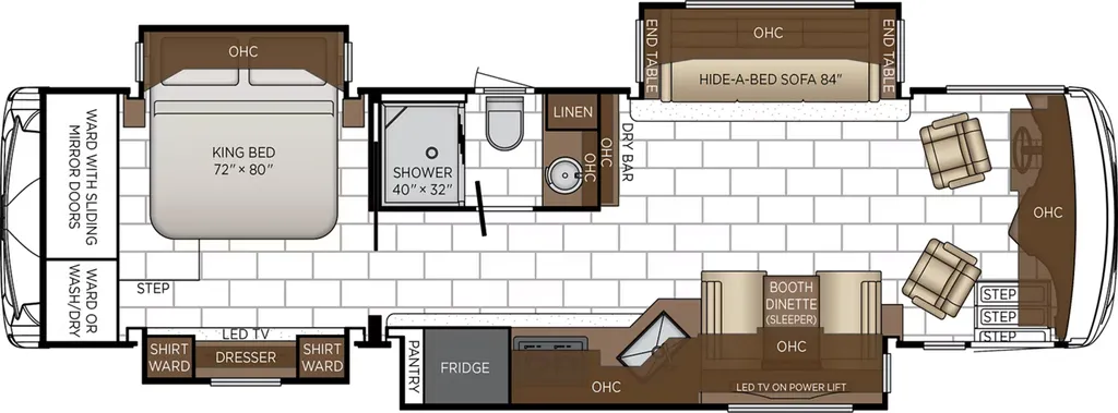 2027 Newmar Ventana 3512 floor plan