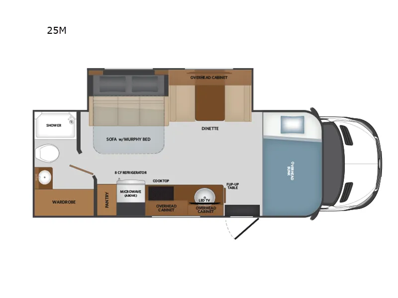 2025 Fleetwood Insight 25M - Floor plan