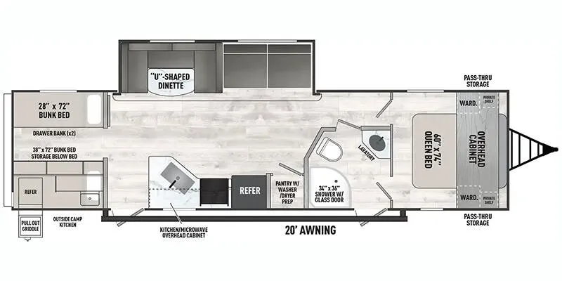 Coachmen Clipper 6K Series 292TB floor plan