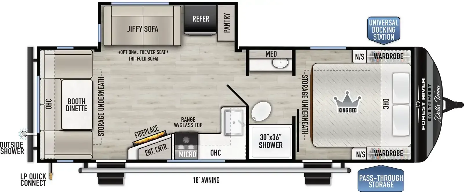 East to West Della Terra 251RD floor plan