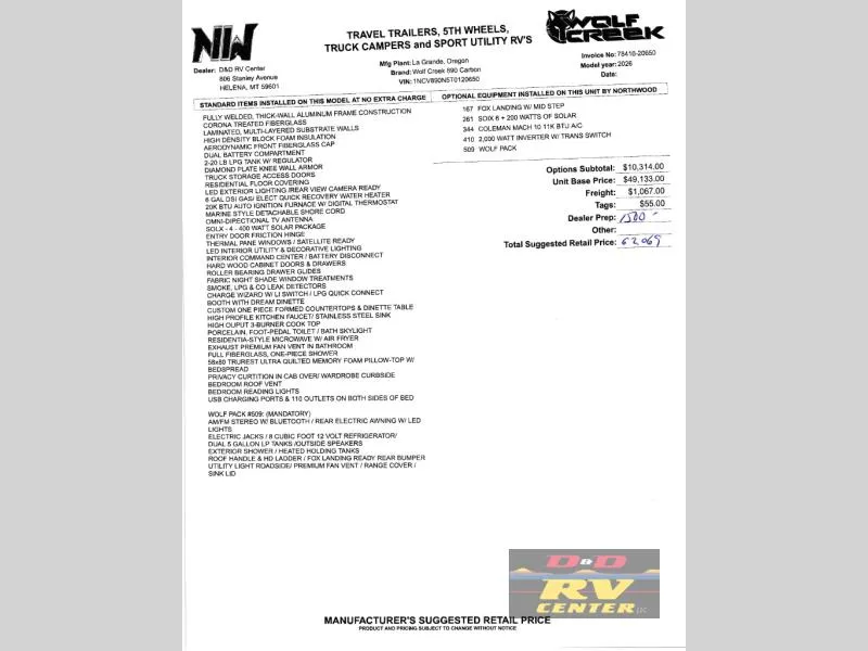 2026 Northwood Wolf Creek 890 - Photo 3