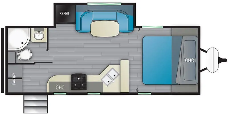2021 Heartland North Trail NT 22RBS - Floor plan