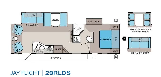 Jayco Jay Flight 29RLDS floor plan