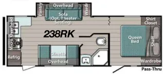 Gulf Stream Ameri-Lite Ultra-Lite 238RK floor plan