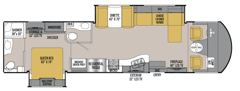 Coachmen Mirada Select 37LS floor plan