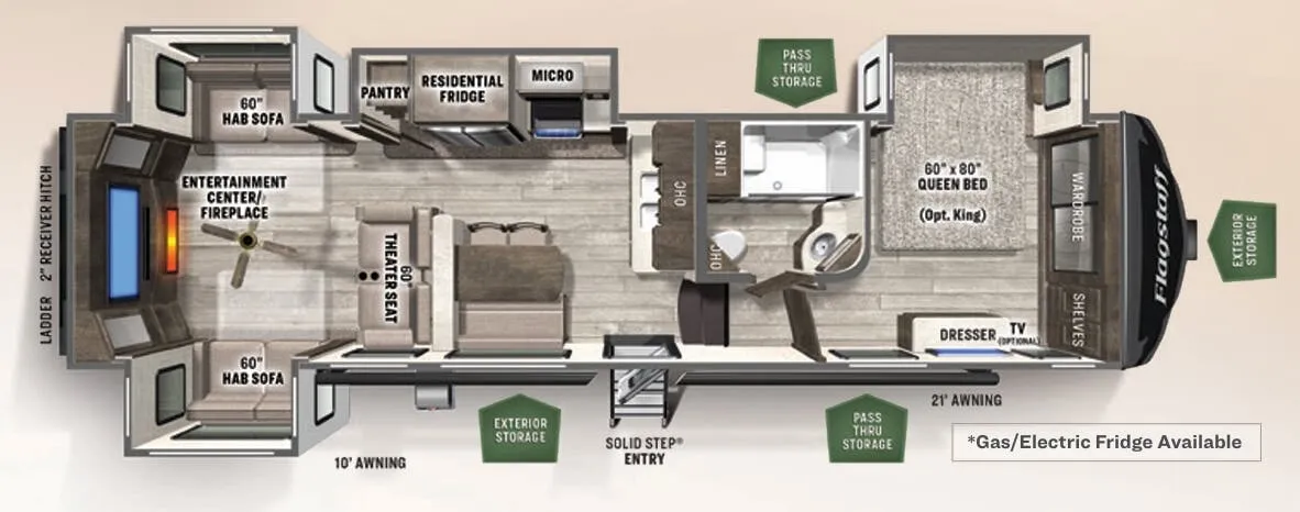 Forest River Flagstaff Super Lite 529RLBS floor plan