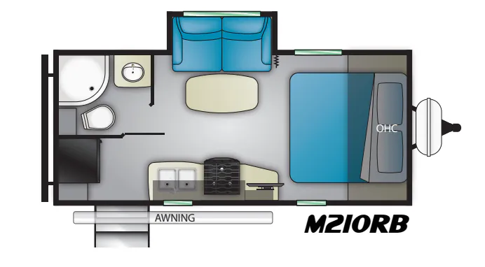 Heartland Mallard M210RB floor plan