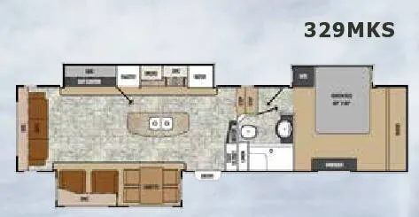 Coachmen Chaparral 329MKS floor plan