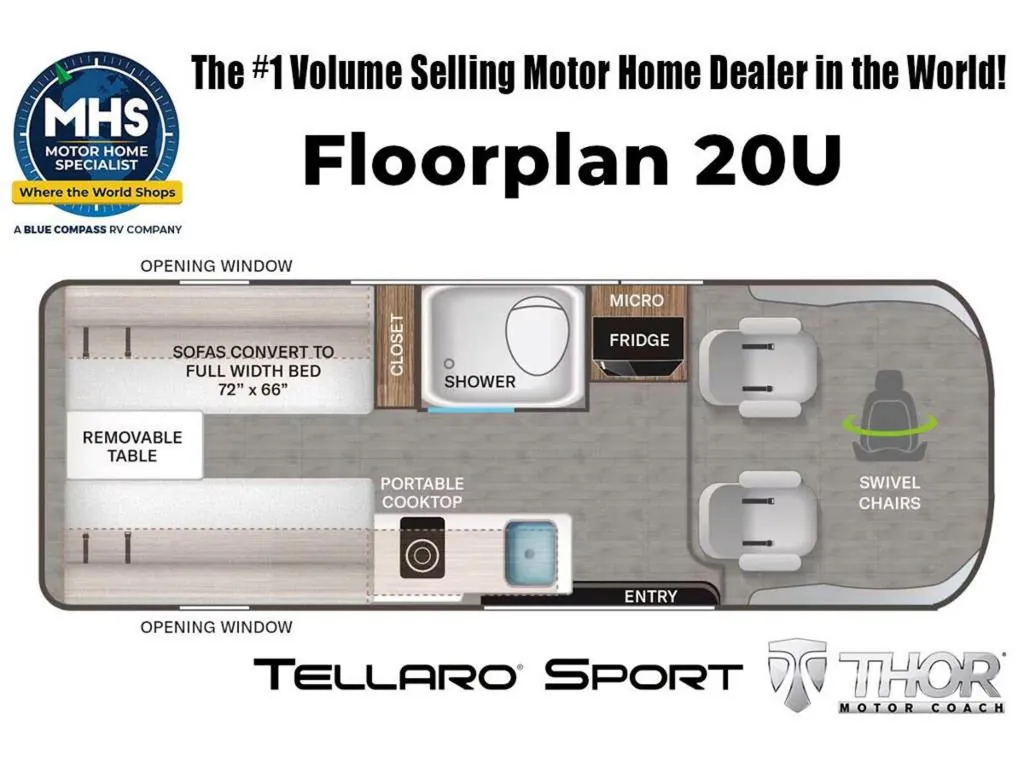 2026 Thor Motor Coach Tellaro Sport 20U, Photos photo 29