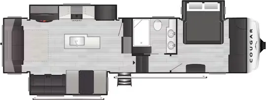 Keystone Cougar 316RLSSE floor plan