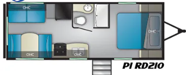 Heartland Pioneer RD210 floor plan