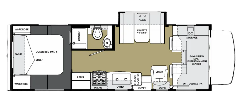 Forest River Sunseeker 2650S floor plan
