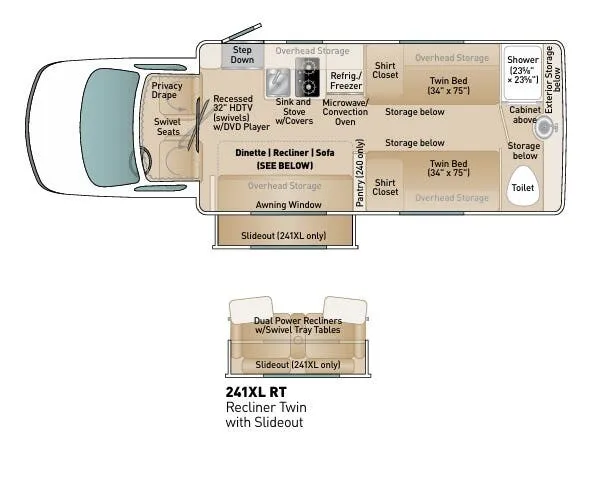Coach House Platinum II 241XL RT floor plan