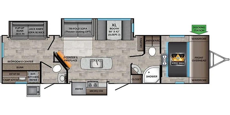 2025 CrossRoads Sunset Trail SS331BH floor plan