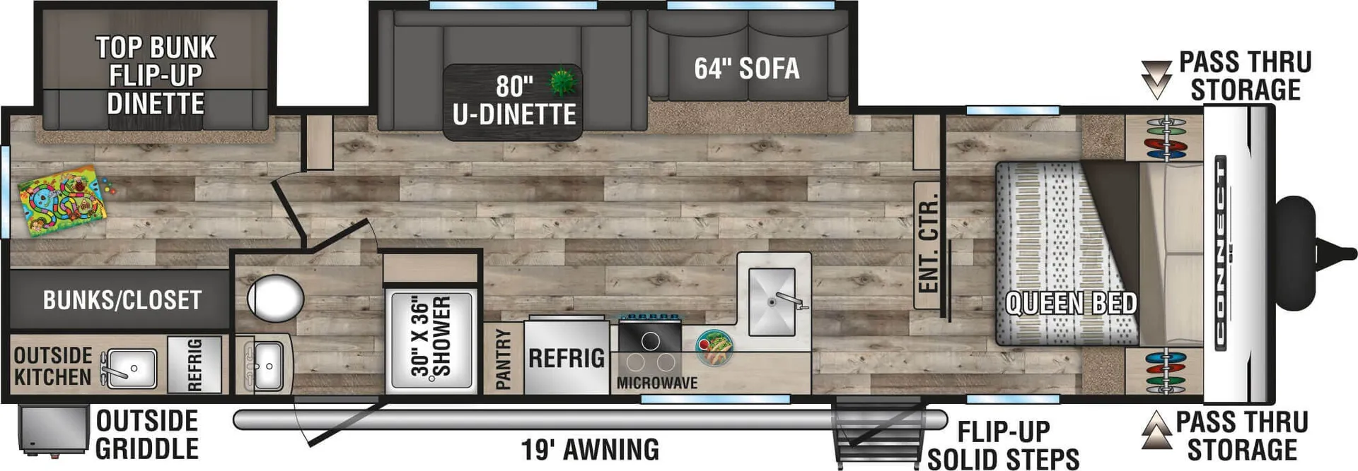 2022 K-Z Connect SE C312BHKSE - Floor plan