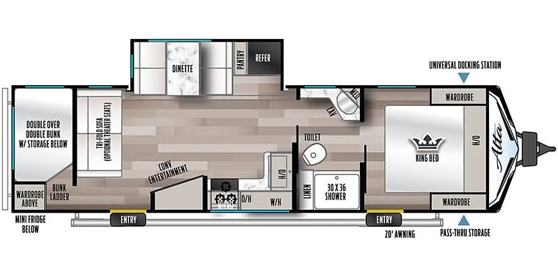 East to West Alta 2900KBH floor plan