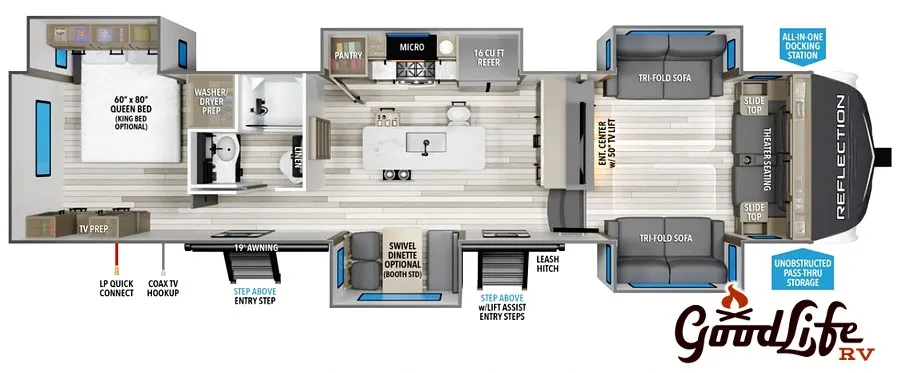 2025 Grand Design Reflection 360FLS - Floor plan