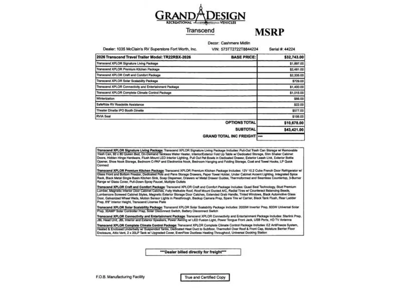 2026 Grand Design Transcend Xplor 22RBX - Photo 4