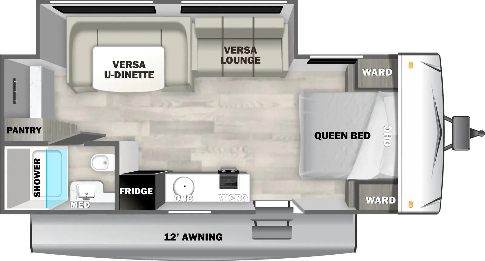 Forest River EVO Select 192SS floor plan