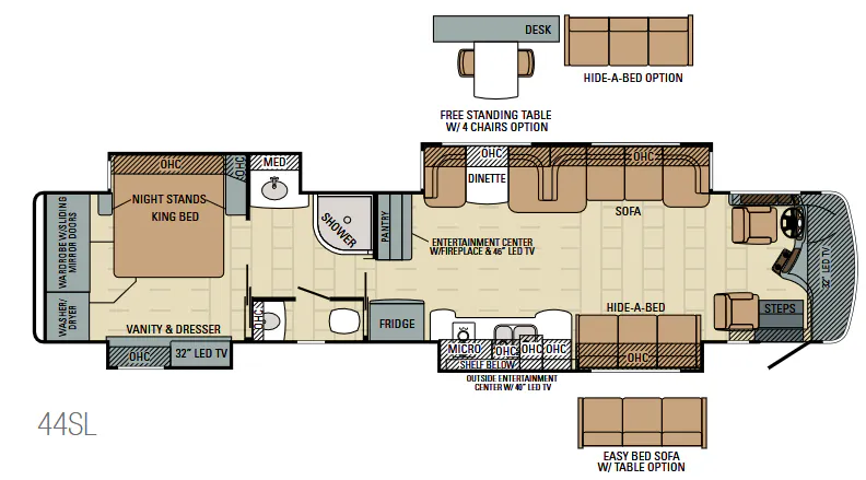 Entegra Coach Anthem 44SL floor plan