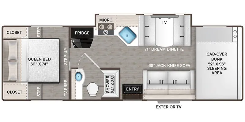 Thor Motor Coach Coleman 28CM floor plan