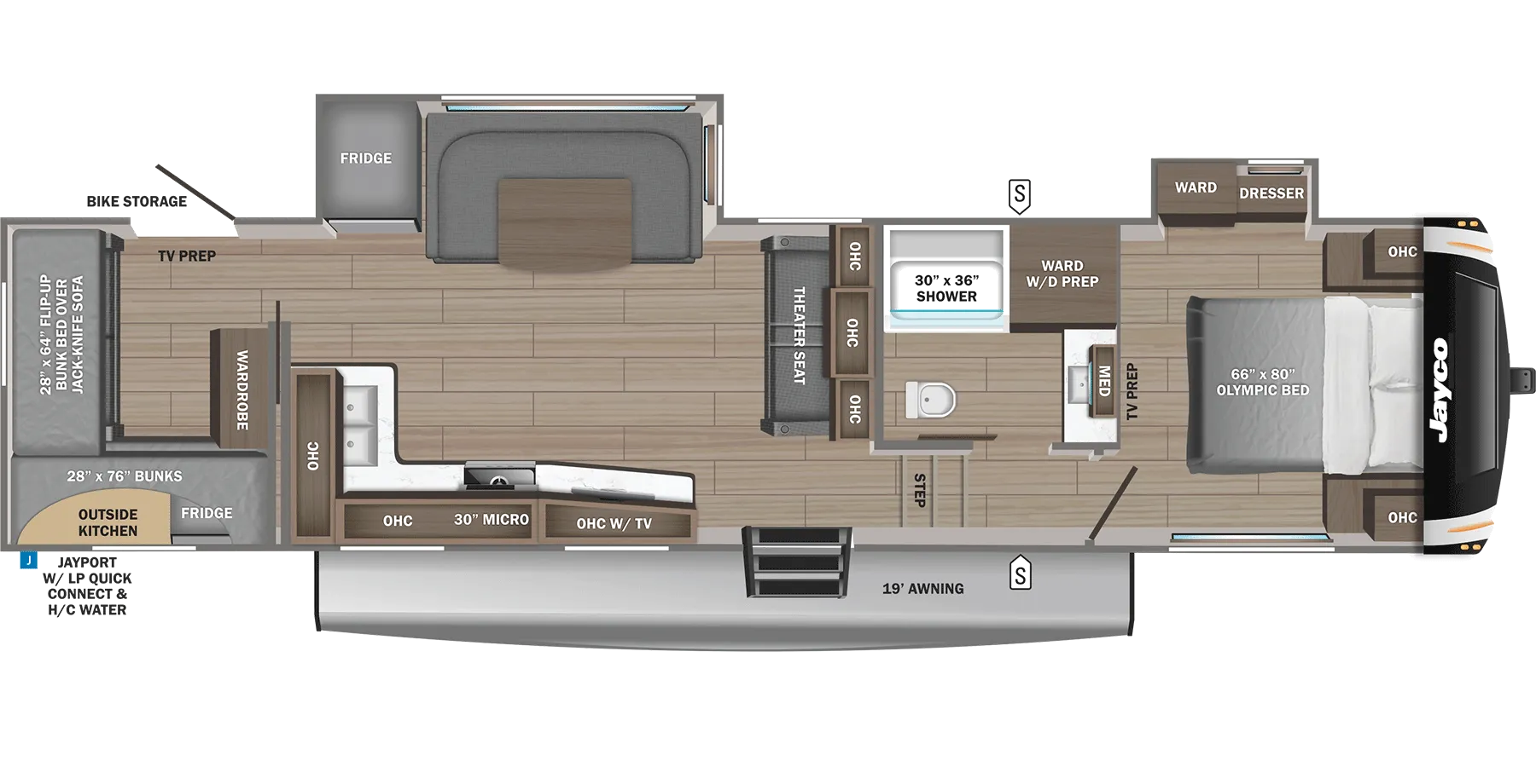 2026 Jayco Eagle HT 31QCD - Floor plan