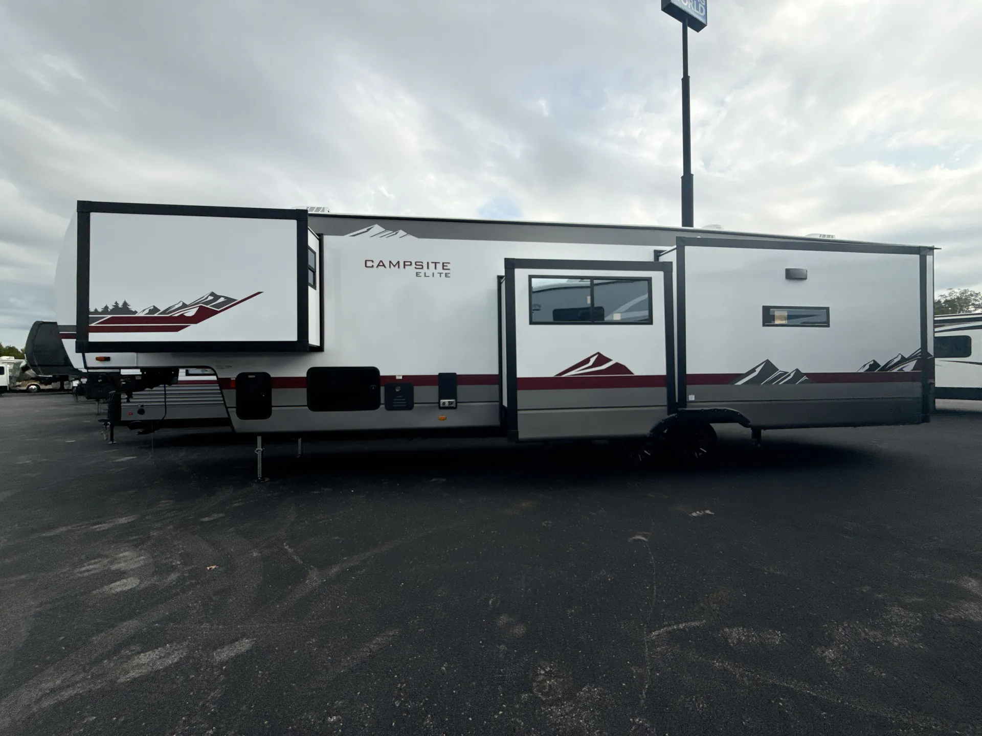 2027 Forest River Campsite Elite 36RF — off campside
