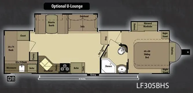 Highland Ridge Open Range Light LF305BHS floor plan