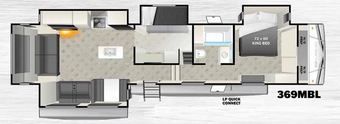 Forest River Wildcat 369MBL floor plan