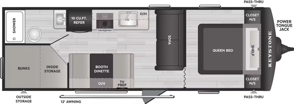 2026 Keystone Springdale Classic 260BHC floor plan
