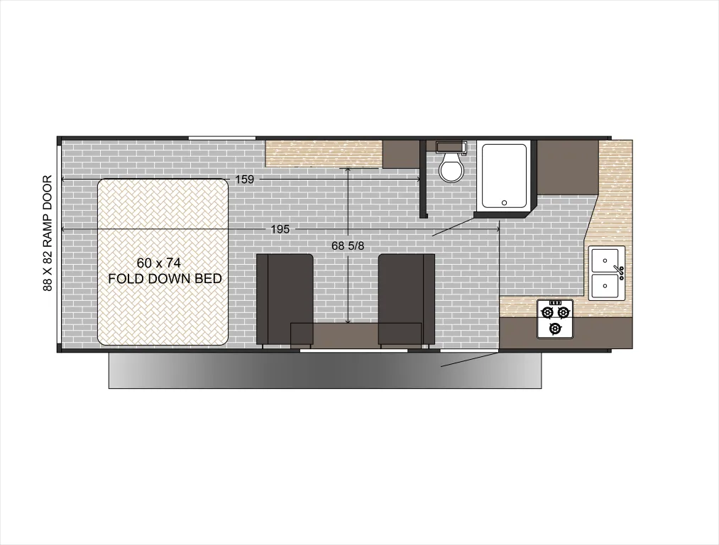 2025 Sunset Park RV Sun Lite 24TH - Floor plan