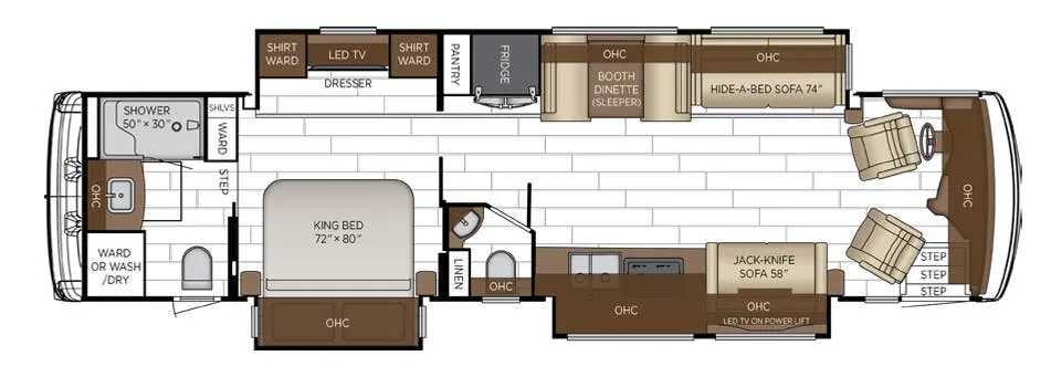 2027 Newmar Dutch Star 3836 - Floor plan