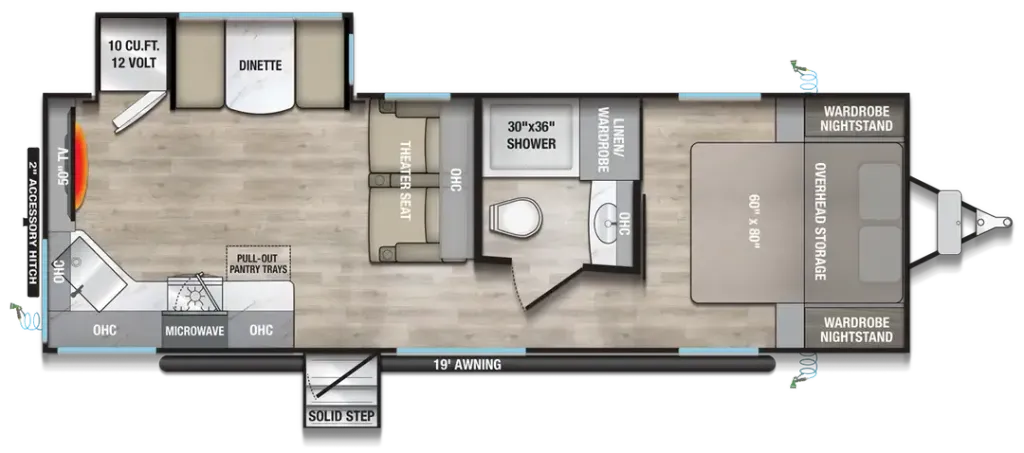 2027 Alliance RV Delta RE250 floor plan