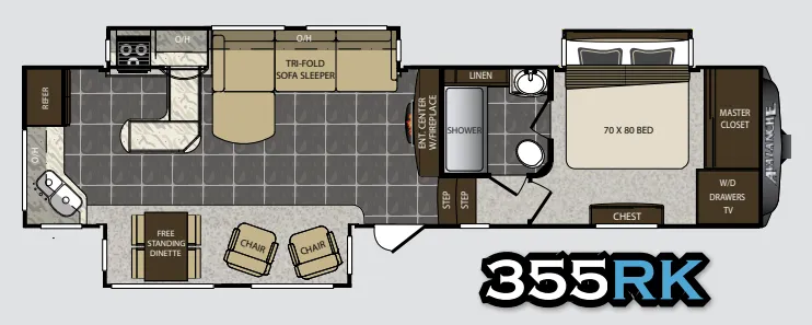 2015 Keystone RV Avalanche 355RK - Floor plan