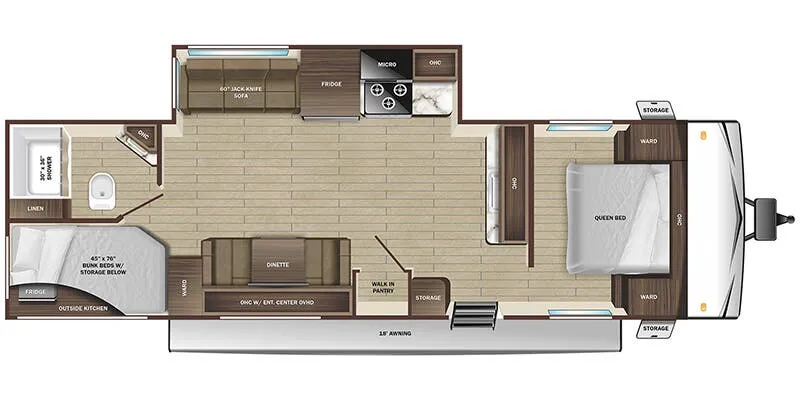 Starcraft Autumn Ridge 27BHP floor plan
