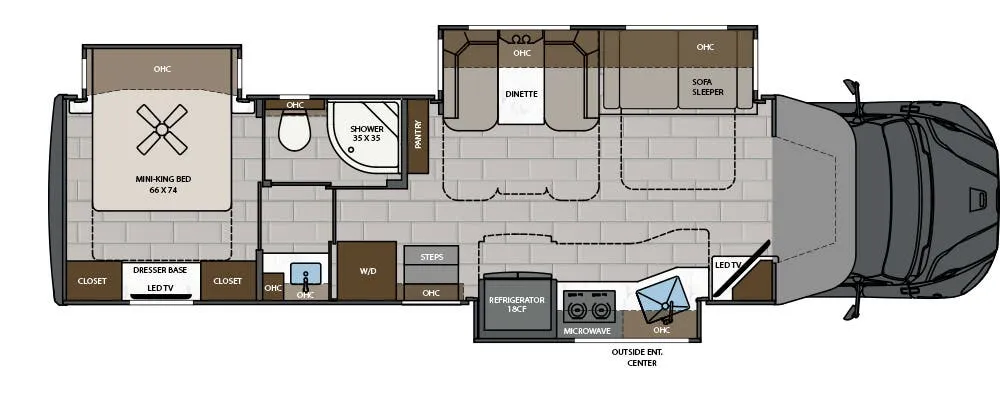 2027 Renegade RV Verona LE 38LDG floor plan