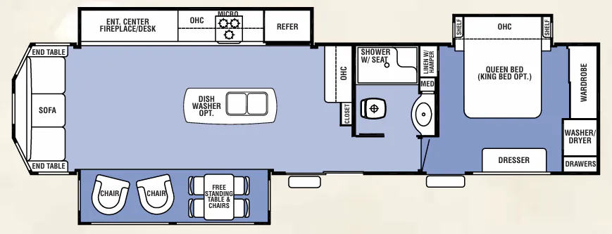 Forest River Cedar Creek Cottage 40CRS floor plan