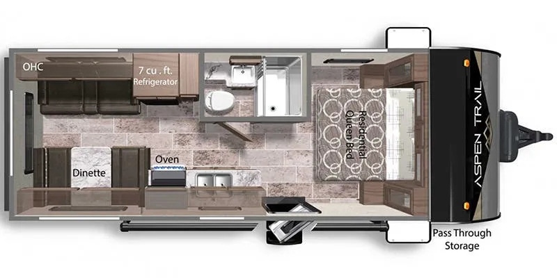 2022 Dutchmen Aspen Trail 2180RDWE - Floor plan