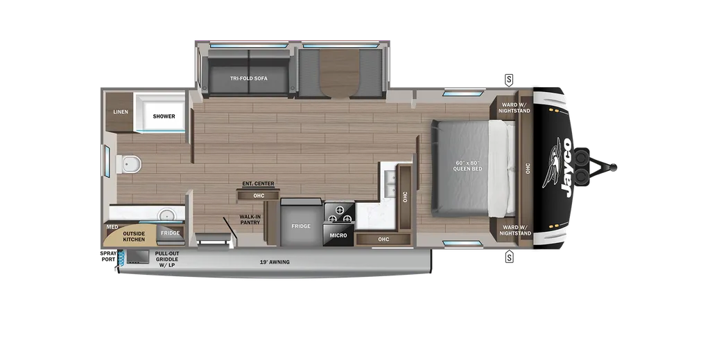 2025 Jayco Jay Feather 25RB floor plan