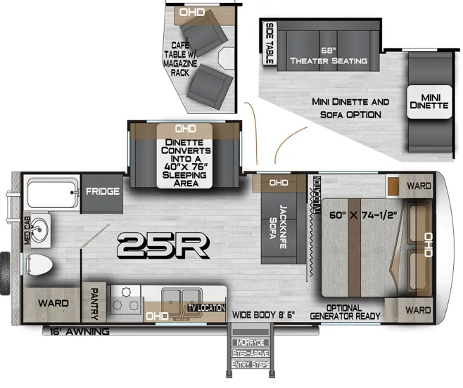 2024 Northwood Arctic Fox North Fork 25R - Floor plan