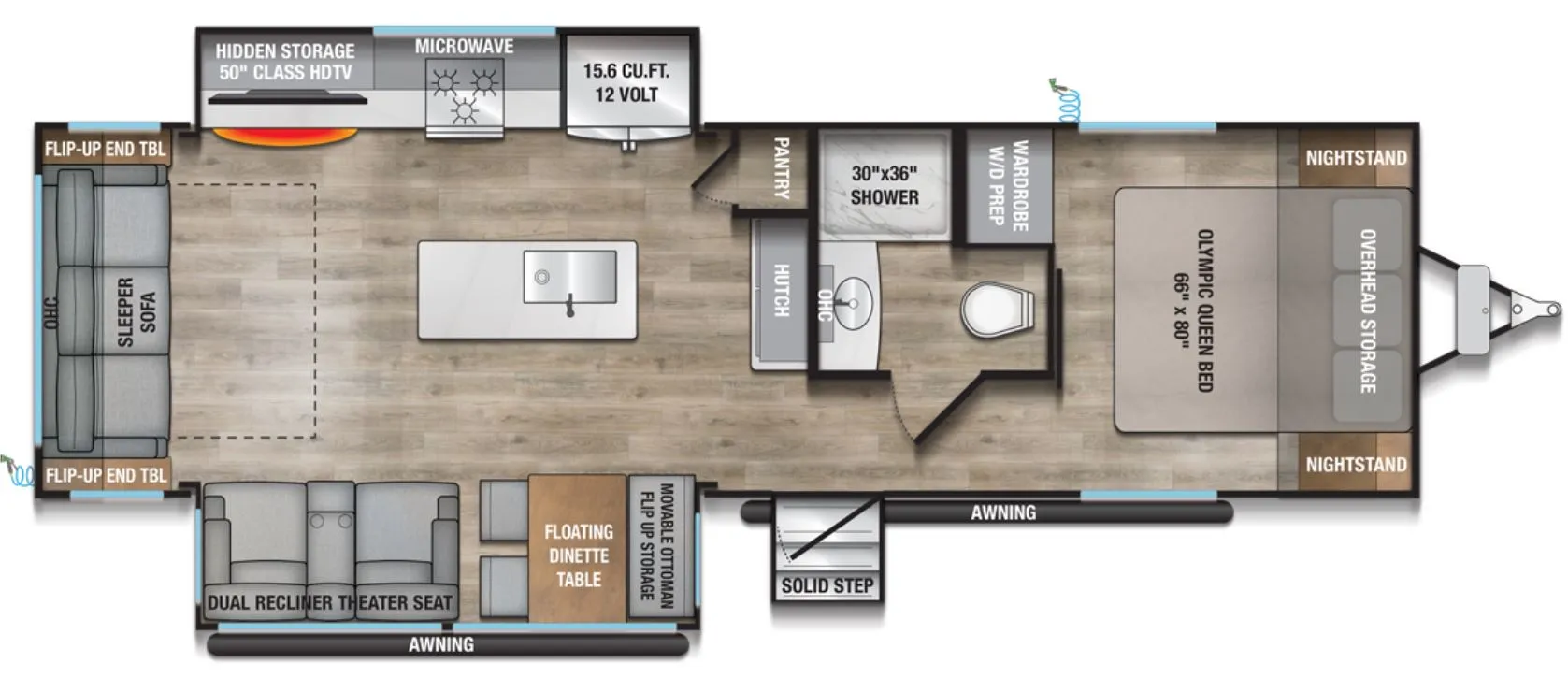 2026 Alliance RV Avenue 298RL - Floor plan