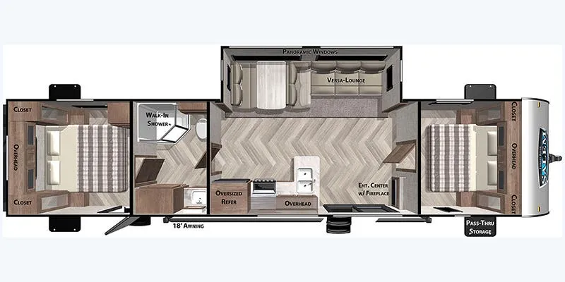 Forest River Salem 37BHSS2Q floor plan