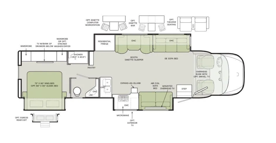 2026 Tiffin Allegro Bay 38 AB floor plan