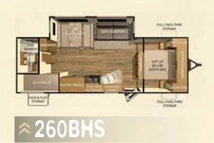 Cruiser RV Shadow Cruiser 260BHS floor plan