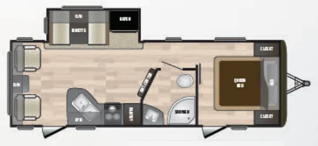 Keystone Hideout LHS 24LHSWE floor plan